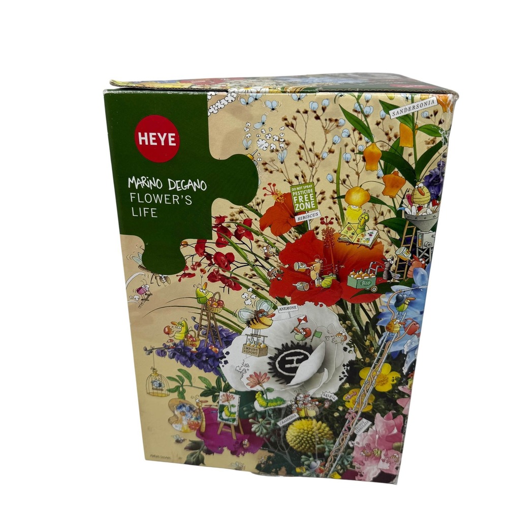 Heye Marino Degano Flower's Life 1000 Piece Jigsaw Puzzle Triangular Box Poster - Picture 3 of 14